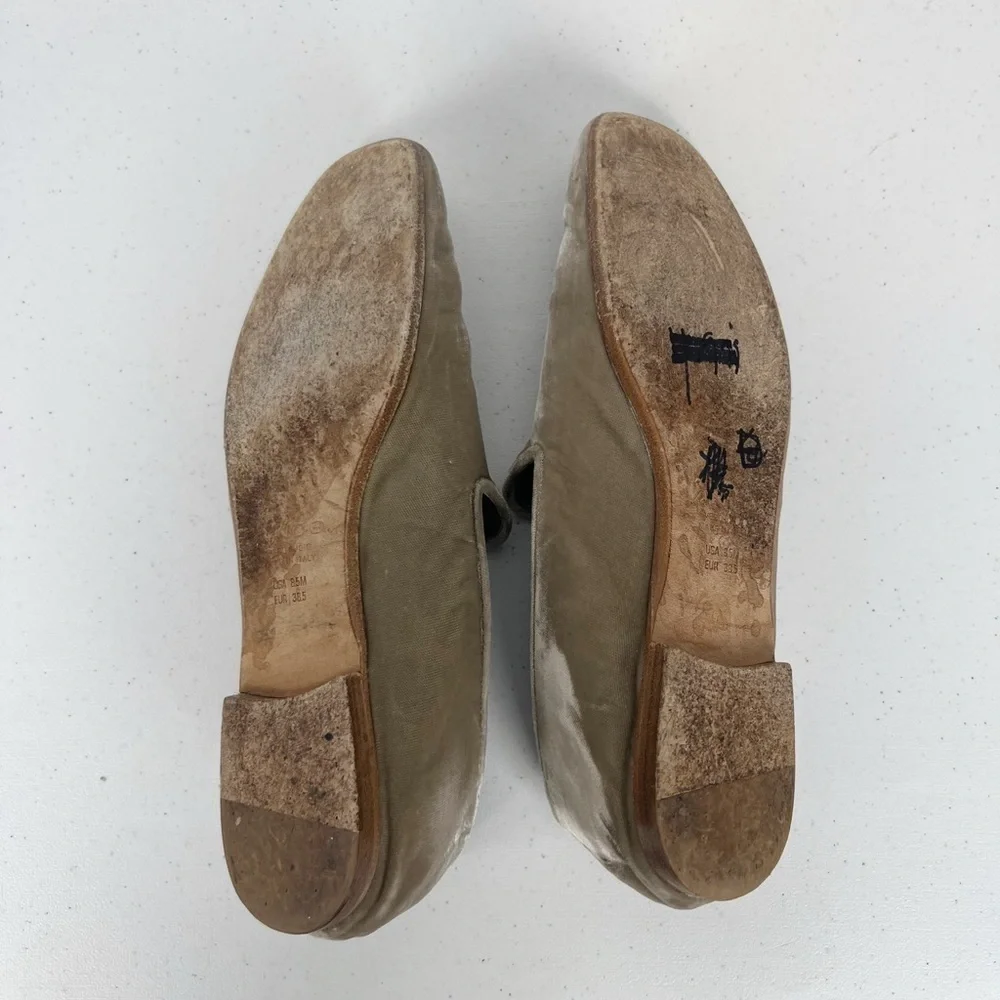 Vince Bray Crushed Velvet Loafer Flats